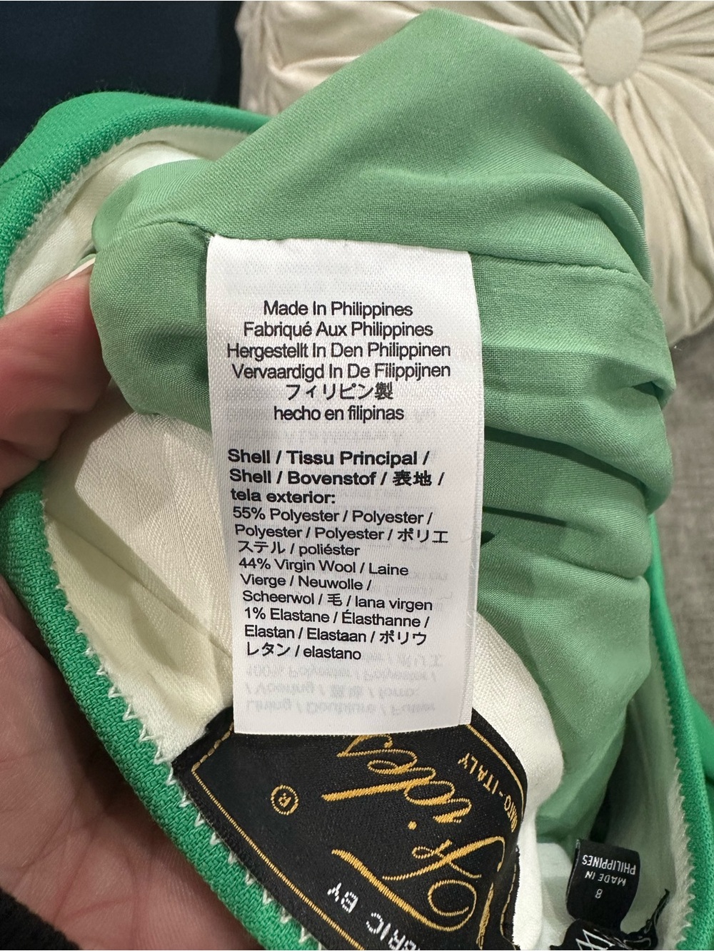 J.Crew Green Italian Wool Blend Tailored Straight Leg Pants Women’s Size 8 - Picture 9 of 10